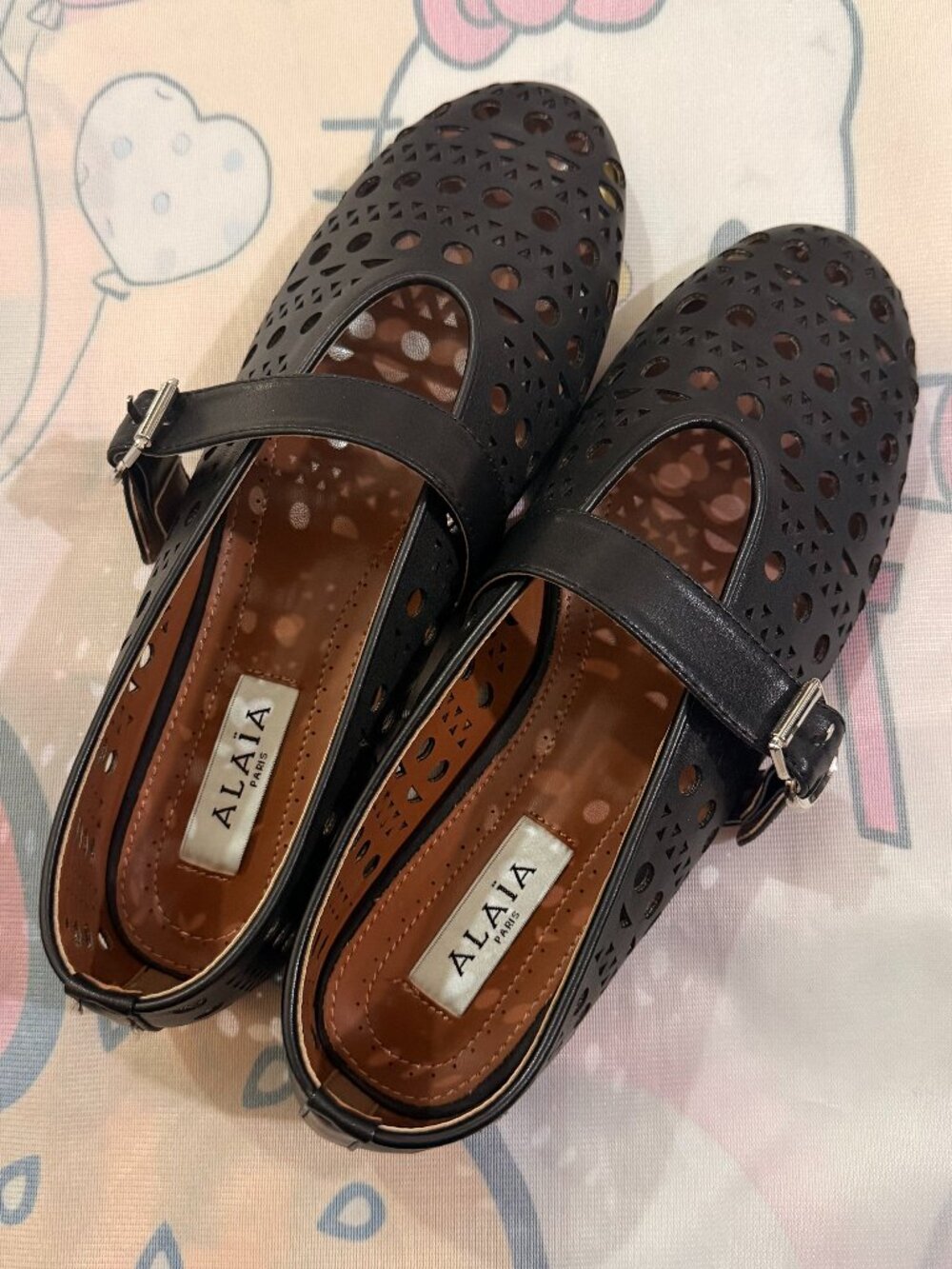 Alaïa Openwork Mary Jane Flats